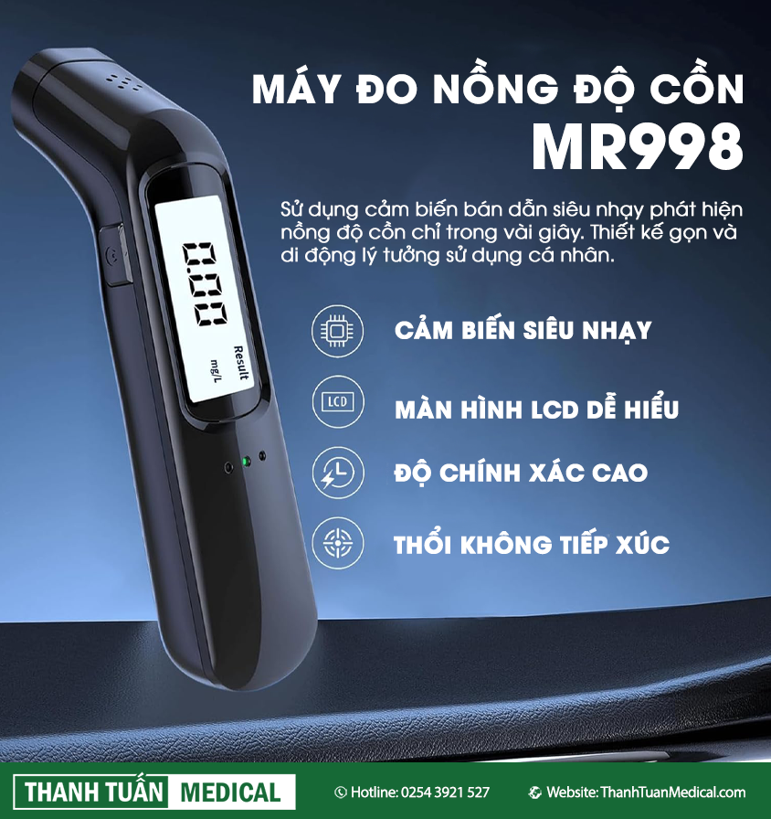 Máy đo nồng độ cồn trong hơi thở MR688