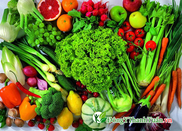 Tăng cường ăn nhiều rau xanh và chất sơ
