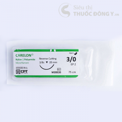 Chỉ Phẫu Thuật Không Tiêu CPT CARELON Nylon – Polyamide Số 3/0 M20E20 - hộp 24 tép