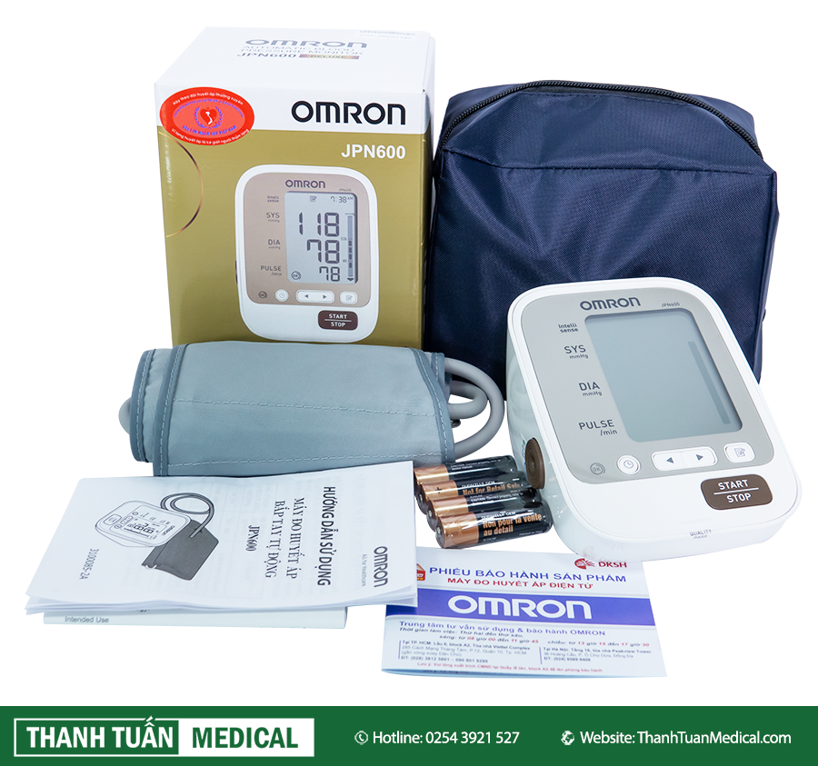 Bộ máy đo huyết áp bắp tay Omron JPN600