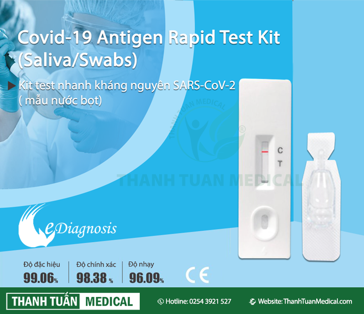 Kit test nhanh nước bọt Easy Diagnosis Covid-19 Antigen Rapid Test 