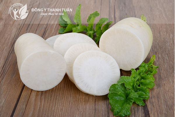 Củ cải trắng được dùng trong bài thuốc dân gian giúp điều trị ho