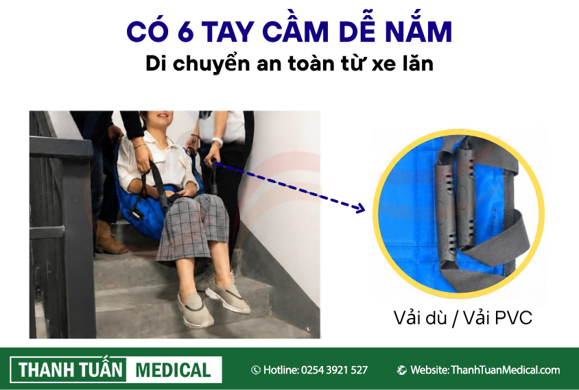 Tay cầm chắc chắn, an toàn