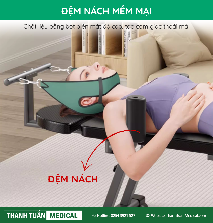 Đệm nách mềm mại mang lại cảm giác thư giãn