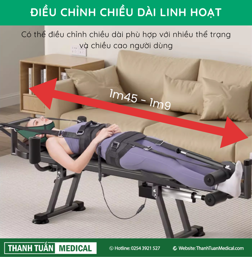 Điều chỉnh chiều dài phù hợp thể trạng và vóc dáng người dùng