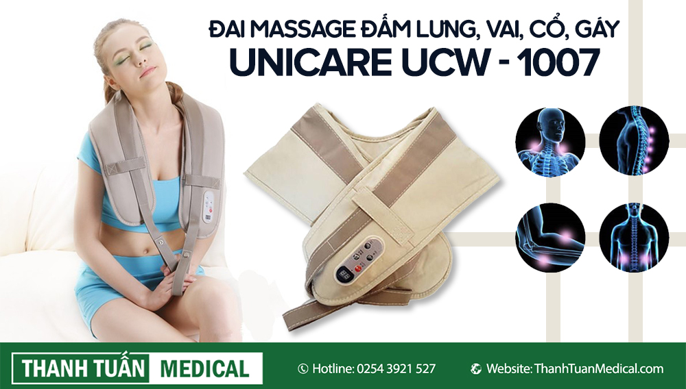 Đai massage đấm bóp lưng, vai, cổ, gáy UNICARE UCW -1007