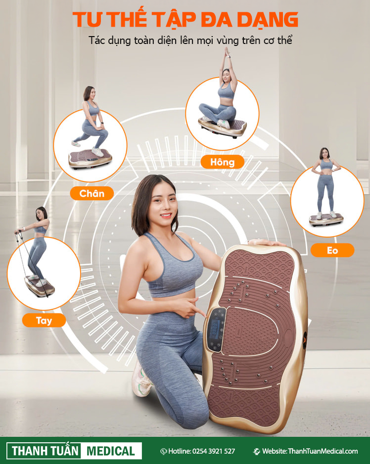 Phù hợp tập luyện cho nhiều bài tập giúp loại bỏ mỡ thừa tại nhiều vị trí khác nhau trên cơ thể