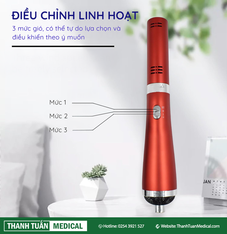 Có thể tự do lựa chọn tốc độ gió theo yêu cầu của bạn
