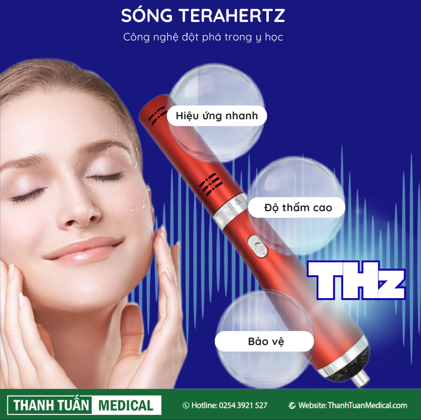 Sóng Terahertz giải phóng một lượng lớn ion âm, giúp cân bằng các ion dương và tăng cường quá trình trẻ hóa tự nhiên