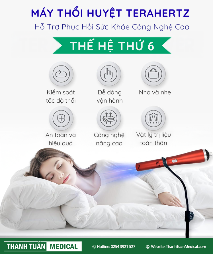 Máy thổi huyệt Terahertz Healix M6