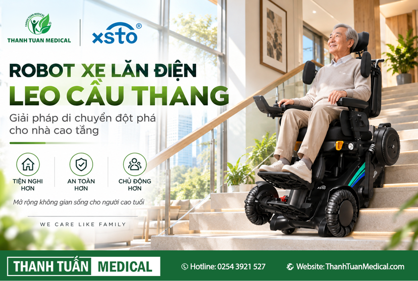 Robot xe lăn điện leo cầu thang XSTO X12 Robot xe lăn điện leo cầu thang XSTO X12