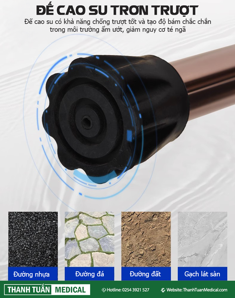 Đế cao su không sợ ướt và trơn trượt Đế cao su không sợ ướt và trơn trượt