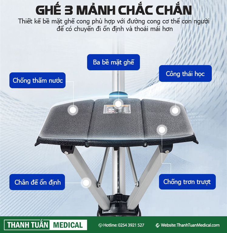 Ghế ba mảnh phù hợp với đường cong cơ thể Ghế ba mảnh phù hợp với đường cong cơ thể