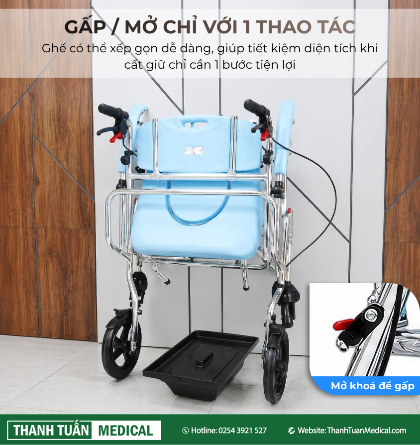 Thiết kế có thể gập lại giúp dễ dàng cất giữ và vận chuyển Thiết kế có thể gập lại giúp dễ dàng cất giữ và vận chuyển