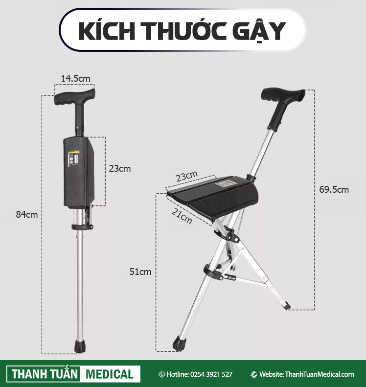 Kích thước gậy Kích thước gậy
