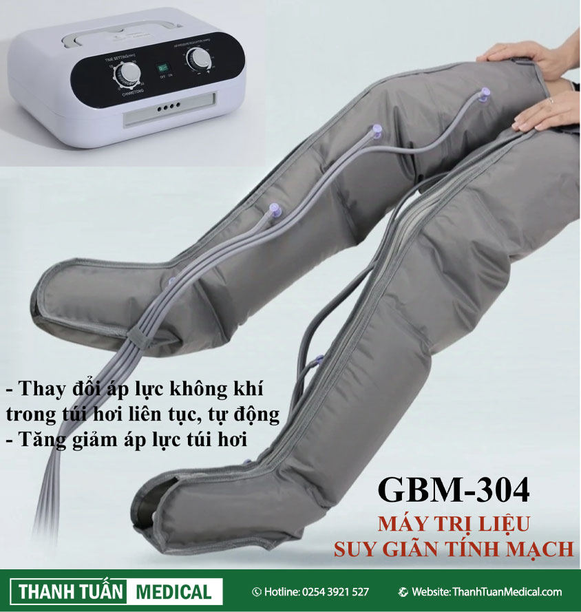Máy nén ép trị liệu suy giãn tĩnh mạch GBM-304 Máy nén ép trị liệu suy giãn tĩnh mạch GBM-304