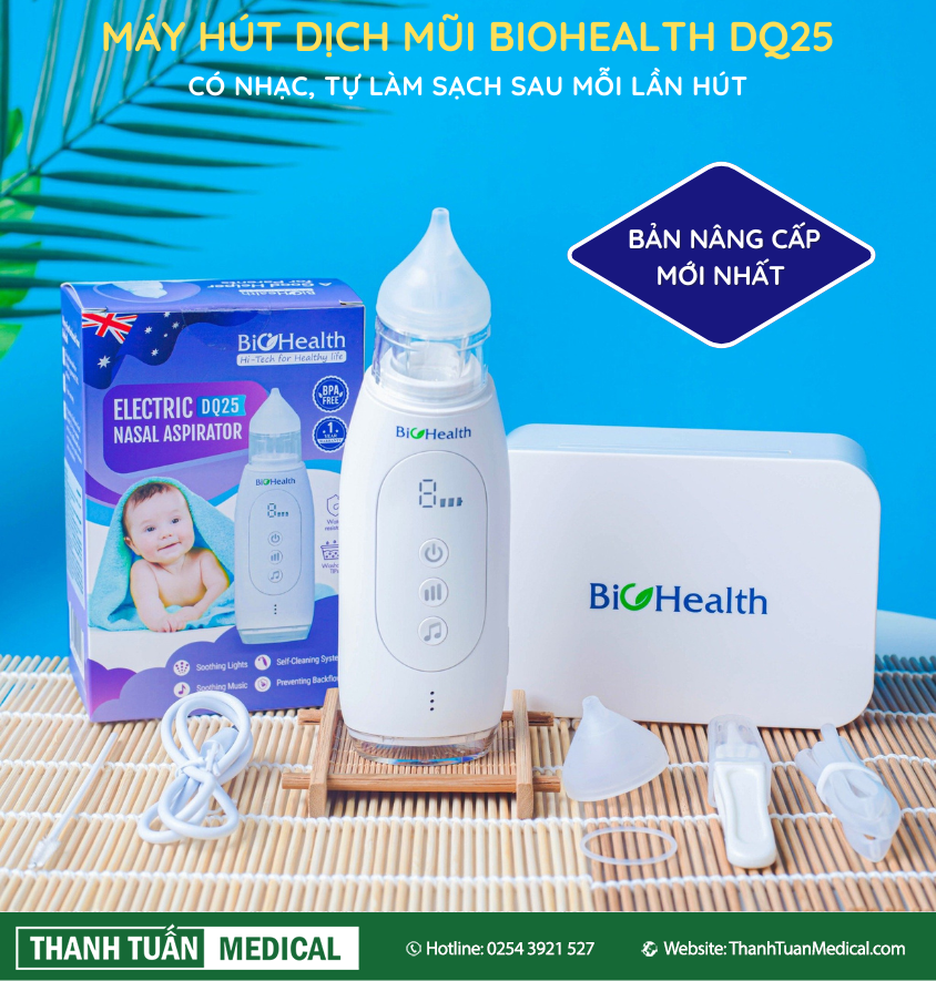 Máy hút dịch mũi BioHealth DQ25 - Hình 1 Máy hút dịch mũi BioHealth DQ25 - Hình 1