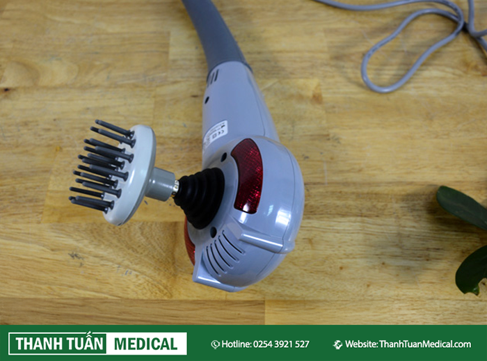 Đầu massage thay đổi linh hoạt, dễ dàng Đầu massage thay đổi linh hoạt, dễ dàng