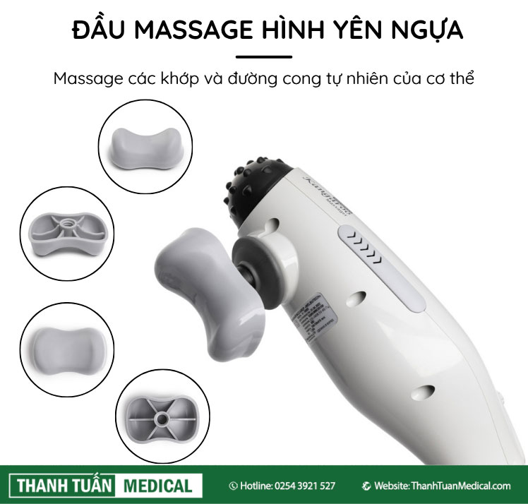 Đầu massage hình yên ngựa