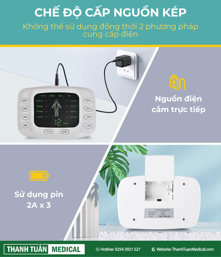 Chế độ cung cấp nguồn tiện lợi