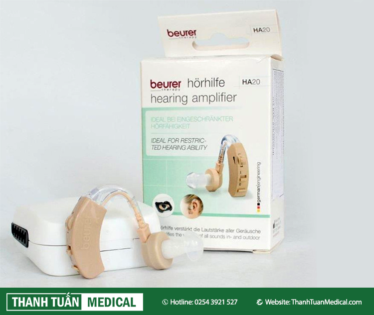Máy trợ thính Beurer HA20 không dây hỗ trợ người khiếm thính nghe rõ hơn