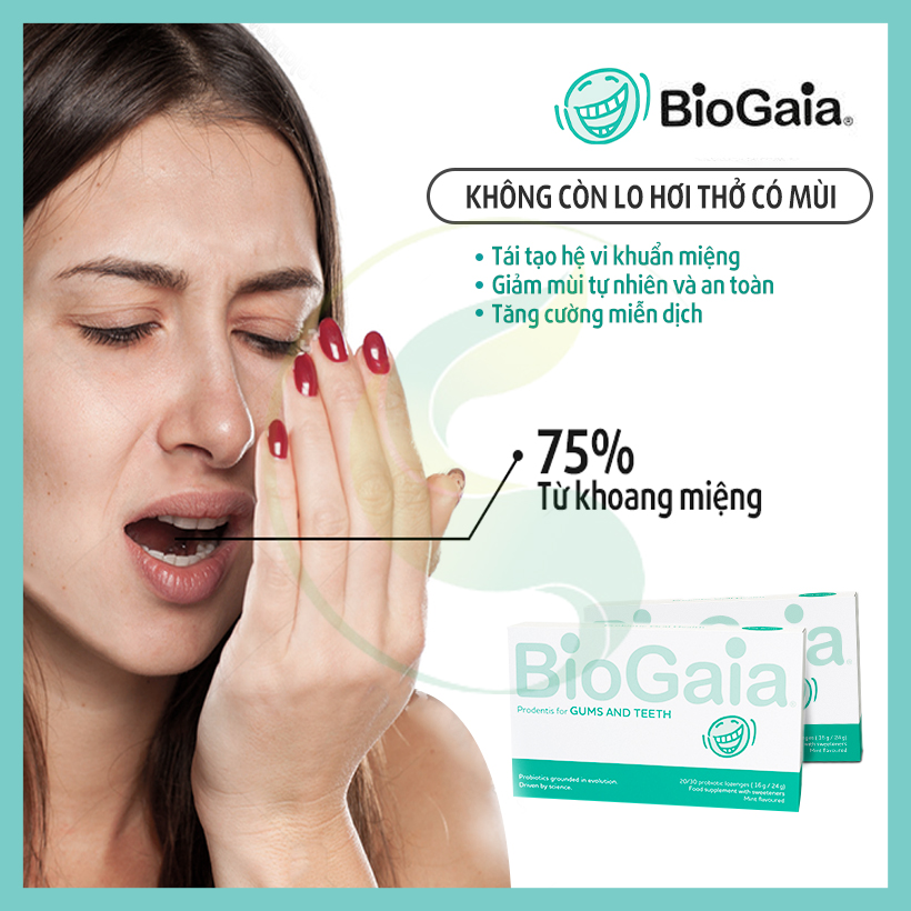 Người bị hôi miệng nên sử dụng Biogaia Prodentis