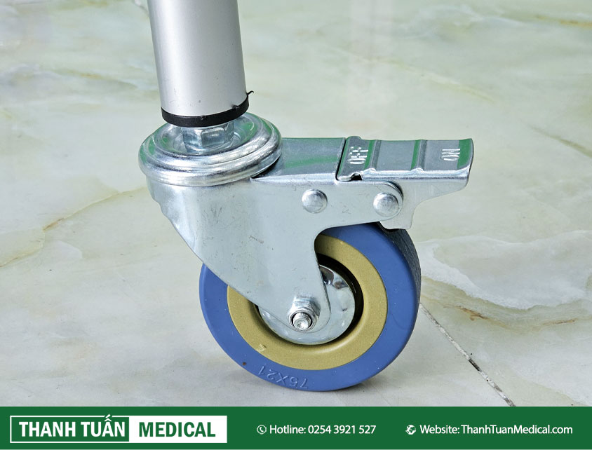 2 bánh xe sau xoay đa hướng – di chuyển êm ái