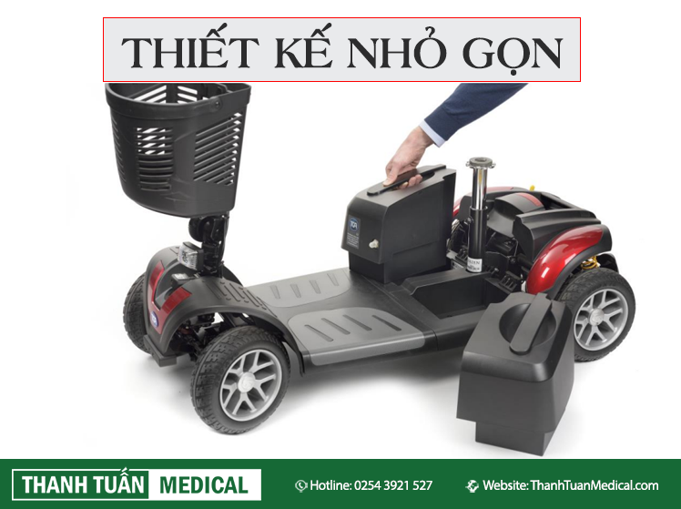 Thiết kế nhỏ gọn, an toàn cho người già và người khuyết tật