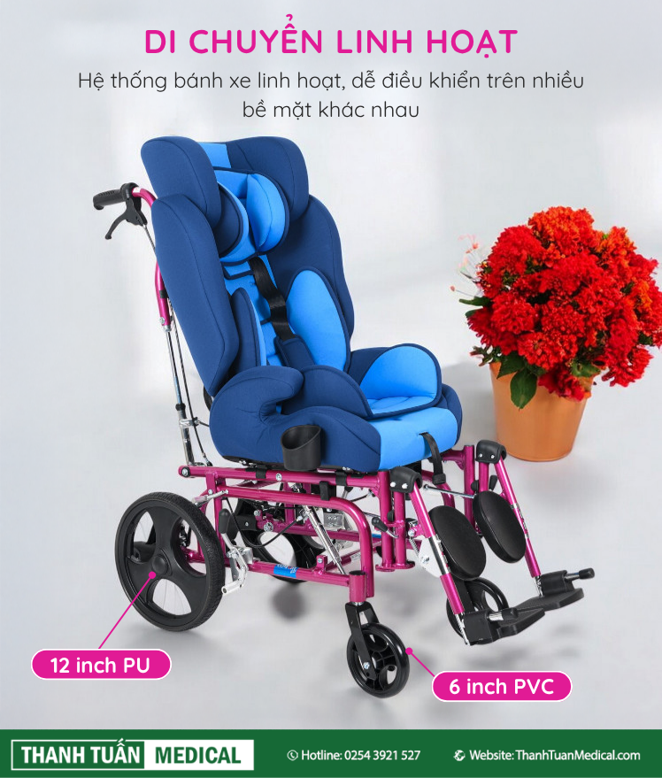 Bánh xe trước và sau chắc chắn