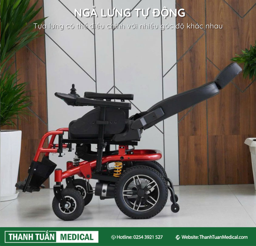 Tựa lưng ngả nằm có thể gập về phía trước hoặc phía sau