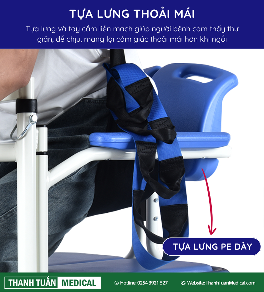 Tựa lưng nhựa dễ dàng vệ sinh Tựa lưng nhựa dễ dàng vệ sinh