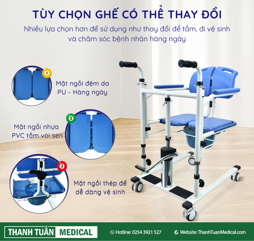 Ghế ngồi sử dụng đa năng: mặt ngồi tắm vòi sen, bồn cầu và đệm da mềm Ghế ngồi sử dụng đa năng: mặt ngồi tắm vòi sen, bồn cầu và đệm da mềm