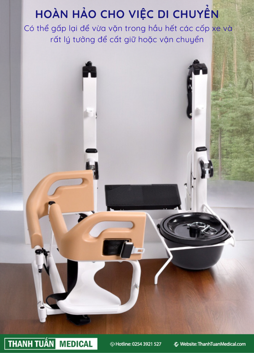 Có thể gập lại (vừa vặn trong cốp xe)