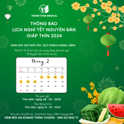 THÔNG BÁO LỊCH NGHỈ TẾT NGUYÊN ĐÁN GIÁP THÌN 2024