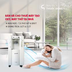 Bán và cho thuê máy tạo Oxy, máy thở tại nhà loại 3lít, 5 lít, 10 lít khu vực Thị xã Phú Mỹ và Bà Rịa Vũng Tàu