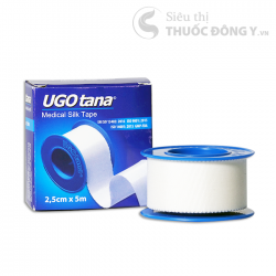 Băng Dính Cuộn Vải Lụa Y Tế Ugotana Loại 2,5cm x 5m - Băng Gạc Vết Thương, An Toàn Tiện Dụng Cho Gia Đình & Cơ Sở Y Tế