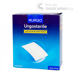 Băng Keo Có Gạc Vô Trùng Urgosterile 15cm x 9cm - Hộp 50 Miếng