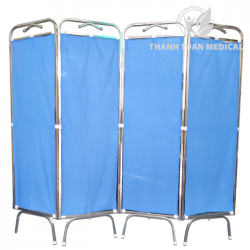 Bình Phong Inox Y Tế YT-04 Không Có Bánh Xe - Chuyên Dùng Cho Phòng Khám, Cơ Sở Y Tế