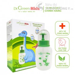 Bình Rửa Mũi Dr. Green Kids Dành Cho Trẻ Em (Kèm Theo 30 Gói Muối Biển Nha Đam Dr.Green Kids)