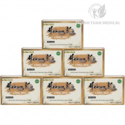 Bộ 6 hộp viên uống Hoàng Kỳ Công Đức (Bổ Trung Ích Khí) - Giúp ăn ngon, hỗ trợ tăng cường sức khỏe