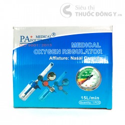 Bộ Đồng Hồ Áp Suất Khí Oxy PA DY-C3 - Đồng hồ oxy y tế
