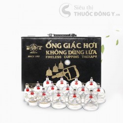 Bộ Giác Hơi Không Dùng Lửa Duy Thành YGH02 - Bộ Vali Đen Gồm 15 Ly Giác