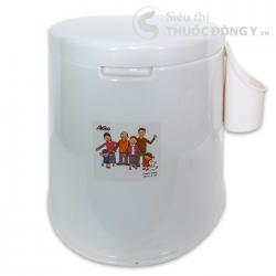 Bô Vệ Sinh Di Động Akiko - Bồn Cầu Di Động Bằng Nhựa Cao Cấp Cho Người Già, Bà Bầu, Bệnh Nhân...