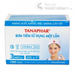Bơm Tiêm Dùng 1 Lần Tanaphar Có Nhiều Dung Tích Khác Nhau