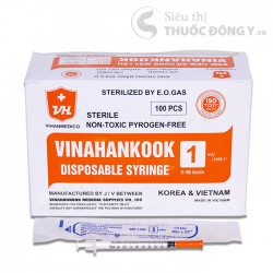 Bơm Tiêm Sử Dụng Một Lần Vinahankook Insulin 1ml 30G
