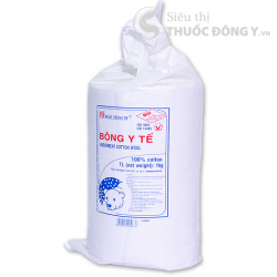 Bông Gòn Y Tế Bảo Thạch Thấm Nước 1kg - 100% Bông Tự Nhiên Thấm Hút Cao Và Nhanh