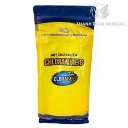 Bột Khử Khuẩn Cloramin B 25% Clorabee Việt Nam Chuẩn Bộ Y Tế (Túi 1 Kg)