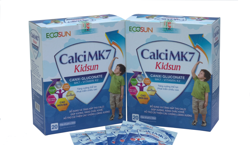 Canxi MK7 Kid Sun - Sản Phẩm Bổ Sung Canxi Giúp Trẻ Tăng Chiều Cao Tối Đa Cho Trẻ
