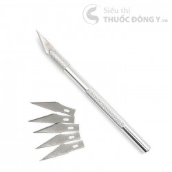 Dao Mổ Cán Tròn (Tặng 5 Lưỡi Dao) - Chuyên Dùng Trong Y Tế