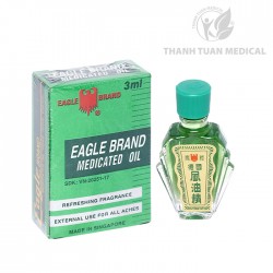 Dầu Gió Xanh Con Ó Eagle Singapore 3ml  - Giảm triệu chứng cảm, giảm đau